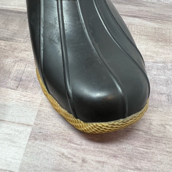 Sperry Topsider Womens 7m Brown Leather Duck Boots. Rain Boots. Side Zip. Rubber - Picture 10 of 14